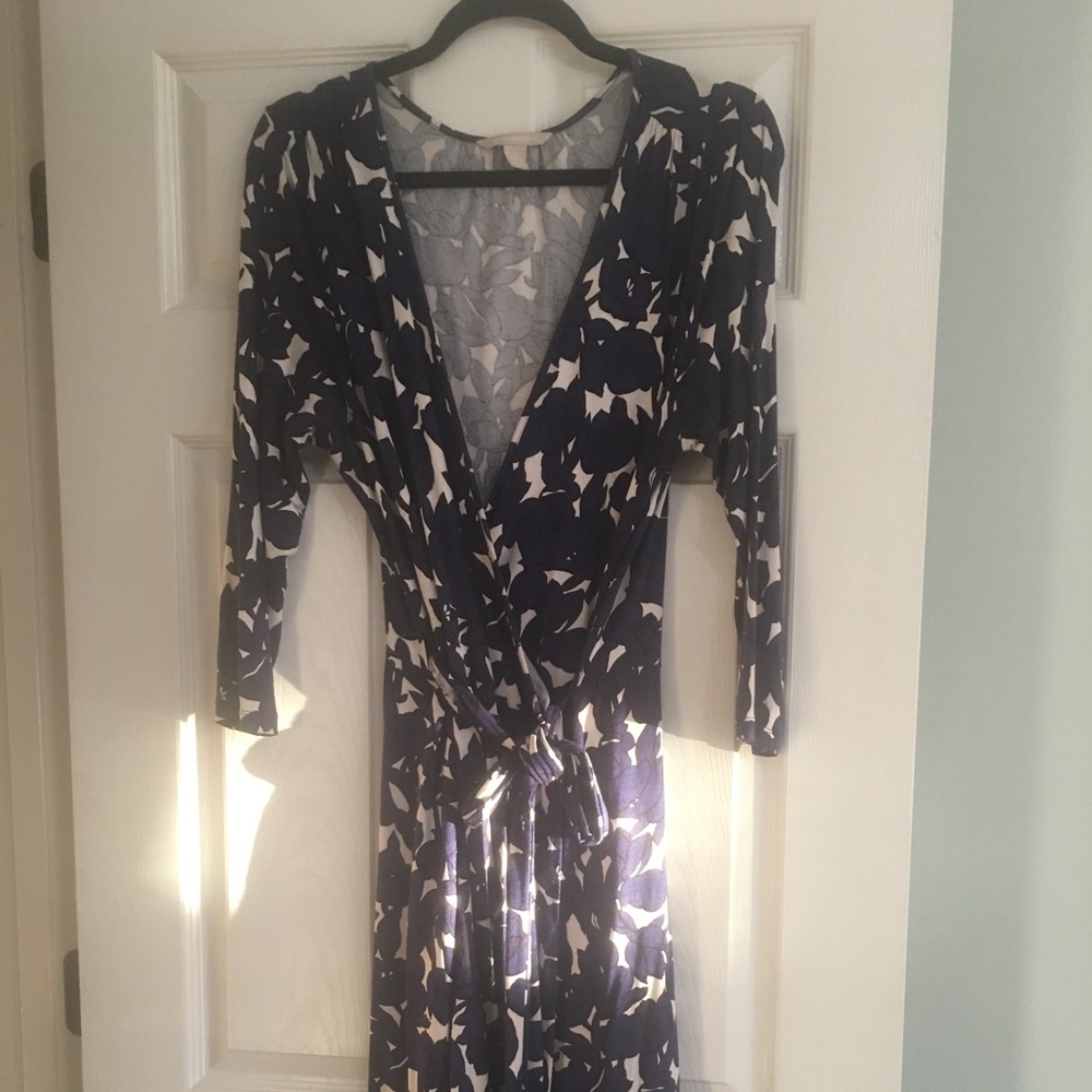 Gap long sleeve jersey wrap dress